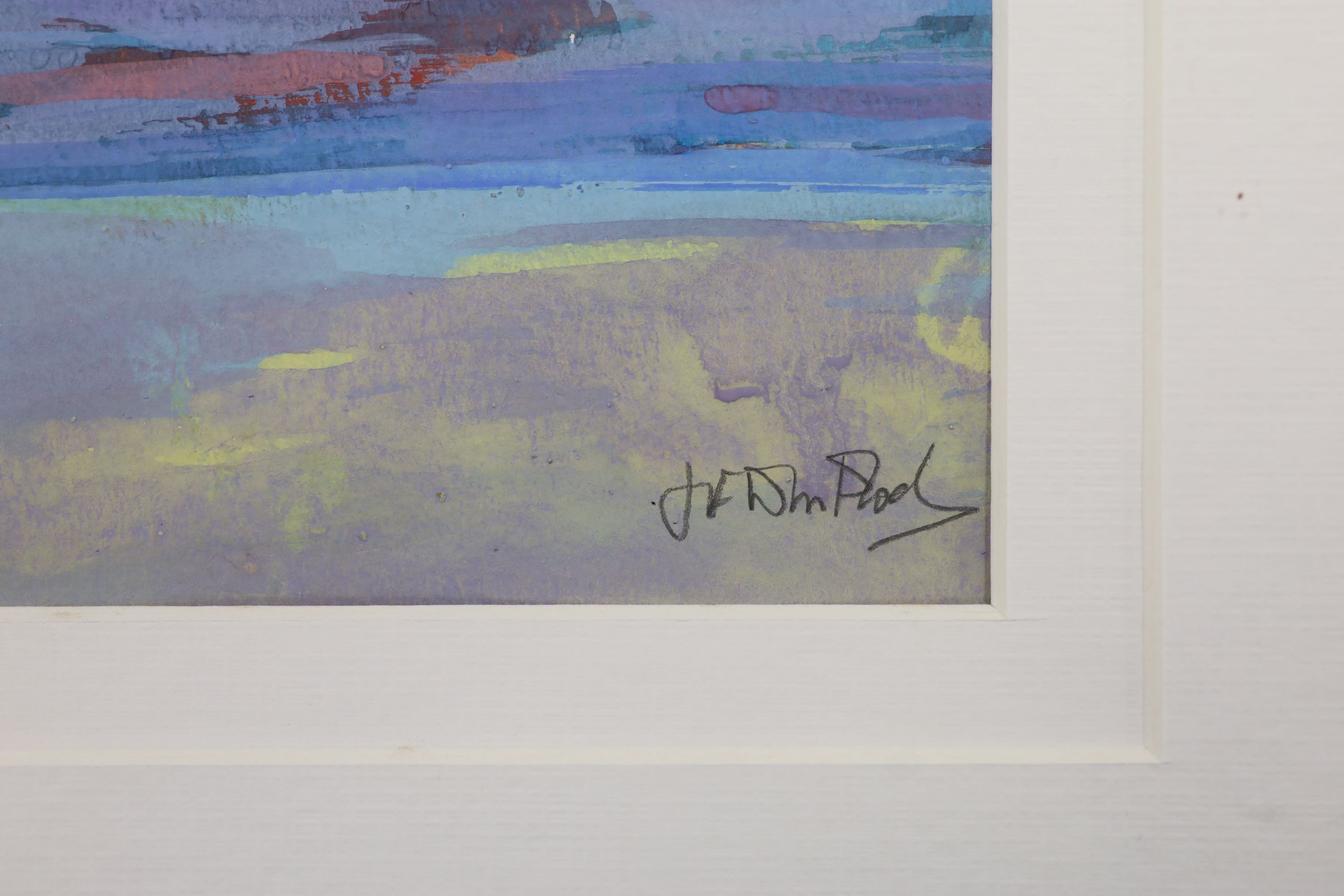 Jim F. Whitlock (b.1944), watercolour, 'Tidal Ribbons, Cornwall' signed, 19 x 14cm